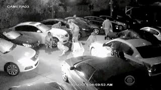 Crazy car theft caught on camera [upl. by Nidorf438]