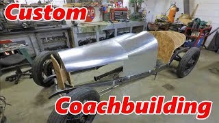 Welding Aluminum Body Panels  Boattail Speedster Pt 26 [upl. by Laughton]