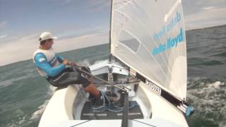 Pieter Jan Postma NED842 in the 2015 Finn Gold Cup Medal Race in Takapuna [upl. by Oaks]