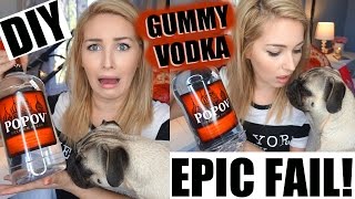 DIY GIANT GUMMY VODKA BOTTLE  I GOT WASTED DIY [upl. by Swagerty312]