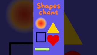 Shapes Chant  Shapes for Children  2d Shapes  Shapes Song [upl. by Drofwarc]