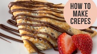 How to Make Crepes  Valentines Day Recipe [upl. by Danika969]