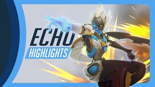 Overwatch 2  My Echo Highlights [upl. by Enelrad]