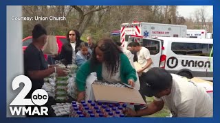 A local church and a restaurant feed first responders after Key Bridge collapses [upl. by Enyaj]