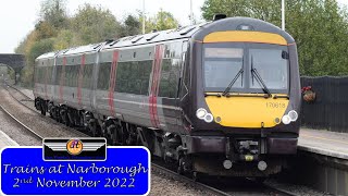 Trains at Narborough railway station 02112022 [upl. by Naval694]