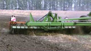 Amazone Catros 12000 Kompaktscheibenegge  compact disc cultivator an Case Traktor [upl. by Eohce]