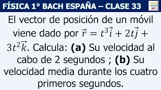 33 VECTORES EN CINEMÁTICA Ejercicio 3 [upl. by Rambow255]