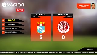 COPA LIBERTADORES  S Cristal vs Rentistas por RADIO OVACION [upl. by Hickie553]