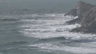 Tempête le 1er février 2014  autour du Phare du petit Minou  Finistère  Grosse mer [upl. by Gabbie554]