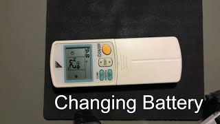 How to Replace the Battery of Daikin AC Remote Control Instructions [upl. by Elolcin]