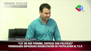 quotLEY NO NOS PROHÍBE CRITICAS SON POLITICASquotPRORROGADO IMPUGNARÁ INHABILITACIÓN DE POSTULACIÓN A [upl. by Anav373]