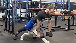 Dumbbell ChestSupported Row [upl. by Panaggio756]