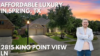 Luxury One Story Home  Gated Community and MORE in Spring TX [upl. by Agon]