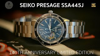 รีวิวนาฬิกา Seiko Presage quotGinzaquot SSA445J 140th Anniversary Limited Edition นาฬิกาไซโก ที่ลงตัวสุดๆ [upl. by Ladnek]