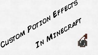 Custom Potion Effects  Minecraft Tutorial [upl. by Arodoet]