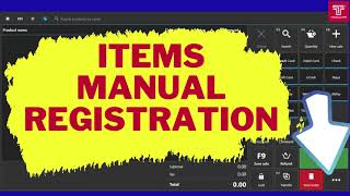 Manual Items Registration Tekron Windows POS [upl. by Edythe63]