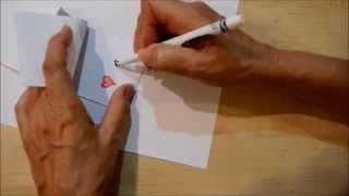 How To Draw a Quick and Easy Flip Book  Arrow Through A Heart [upl. by Retrak]