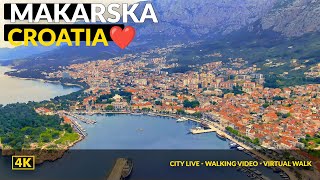 Makarska ❤️ Croatia Makarska Riviera Walking Tour 2023 [upl. by Akiehsal]