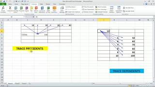 How to use TRACE PRECEDENTS amp TRACE DEPENDENTS in Excel Hindi [upl. by Keraj]