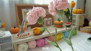 Crochet carnation for mothers day [upl. by Neenahs]