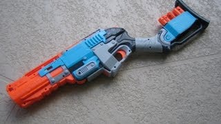 REVIEW Nerf Zombie Strike SledgeFire Unboxing Review amp Firing Test [upl. by Ibmat437]