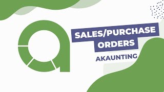 SalesPurchase Orders app for Akaunting [upl. by Stringer67]