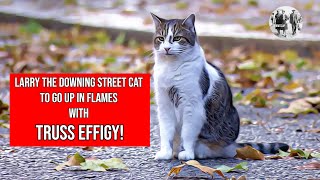 Larry the Downing Street Cat  One week under Rishi amp he is set to go up in flames with Truss Effigy [upl. by Wernher]