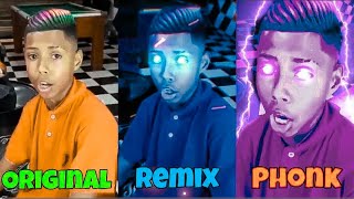 Jingle bells Brazilian Kid Original vs Remix vs Phonk brazilian jinglebells phonk [upl. by Drazze]