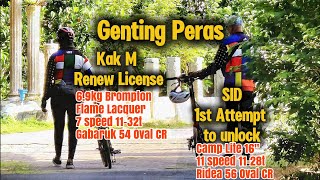 Genting Peras  SID Unlocked amp kakm Renew Licence with 16quot wheels foldies Camp Lite vs Brompton [upl. by Willumsen718]