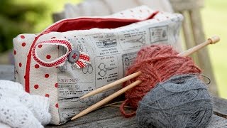 knitting needle case tutorial by Debbie Shore [upl. by Isola]