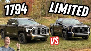 Which Tundra Is A Better Buy Tundra 1794 vs Tundra Limited [upl. by Annasus108]