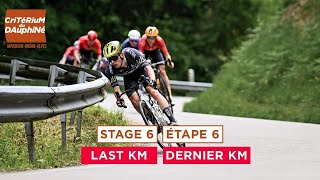 Critérium du Dauphiné 2024  Last KM of Stage 6 [upl. by Lazes]