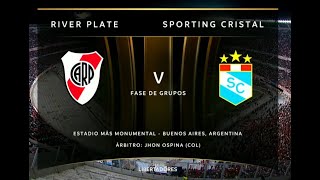 River Plate Vs Sporting Cristal 42 Fecha 2 Copa Libertadores 2023  Transmisión completa [upl. by Dorrehs]