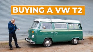 VW T2 BUYERS GUIDE  What to look out for when buying a classic vw campervan [upl. by Morlee]