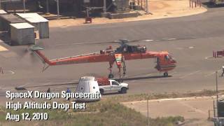 SpaceX Testing  Dragon Drop Test HD [upl. by Akiv]