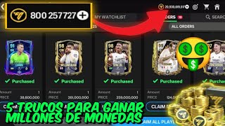 ✅ 5 TRUCOS QUE TE AYUDARÁN A GANAR MILLONES DE MONEDAS EN FC MOBILE 🤑😎😱 [upl. by Atrim364]