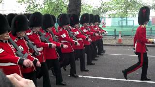 Queens Guard Marching From Buckingham Palace [upl. by Ahsiliw]