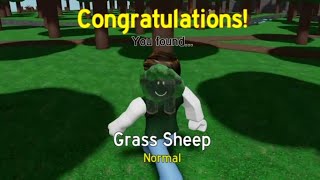 Find the Sheep  Where to Find the Grass Sheep Roblox [upl. by Rovaert464]