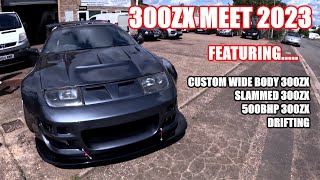 CUSTOM WIDEBODY 300zx TWIN TURBO BUILD REVEALED AT PETERBOROUGH NISSAN 300ZX MEET 2023 [upl. by Remoh143]