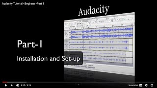 Audacity Tutorial  Beginner Part 1 [upl. by Melone]