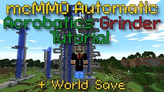 Minecraft 1165 mcMMO Automatic Acrobatics Grinder Tutorial [upl. by Erminie]