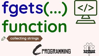 Use fgets function to collect Strings  C Programming [upl. by Zosima]