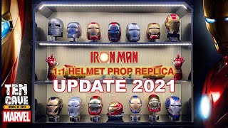 My Iron Man Helmet 11 Prop Replica Collection 2021 [upl. by Cogswell959]