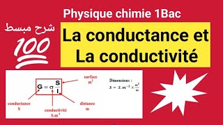 la conductance et la conductivité 1bac science expérimental et science math✅️ الدرس كامل ببساطة👍 [upl. by Klemm]