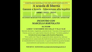 INCONTRO CON MARCELLO BORTOLATO 13 11 23 [upl. by Jamnes721]