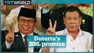 Dutertes Bangsamoro Basic Law promise [upl. by Refenej]