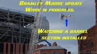 Watching a barrel section installed at Bramley Moore A Work in progress update 1st February 2024 [upl. by Zednanref]