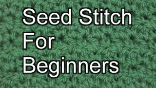 Crochet Seed Stitch  Slow Motion Crochet [upl. by Austen]