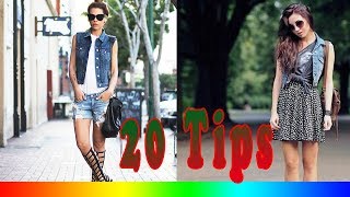 20 Style Tips On How To Wear Denim Vests [upl. by Brahear918]