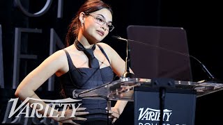 Ariana Greenblatt Awards Billie Eilish for What Was I Made For at Varietys Power of Women [upl. by Salim]